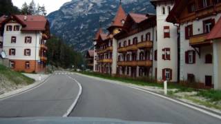 Sulle strade delle Dolomiti da Cortina a Dobbiaco 20170729 [upl. by Cyma442]