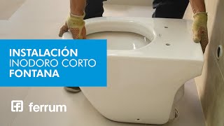 Instalación del inodoro corto Fontana  Ferrum SA [upl. by Caroline]