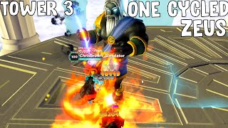 One cycling the Tower 3 Boss in World Zero [upl. by Aihtebat]