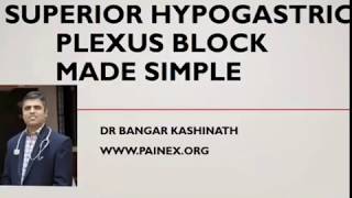 Superior hypogastric plexus block under fluroscopy  c arm guidance by Dr Bangar Kashinath  Painex [upl. by Macmahon]