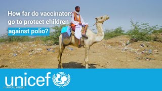 Health worker treks up to 72 hours to vaccinate children  UNICEF [upl. by Eglanteen]