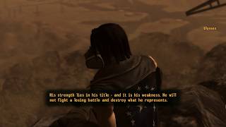 Fallout New Vegas PC  Ulysses Talks About Legate Lanius and Joshua Graham [upl. by Enytsirhc]