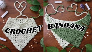 Easy Crochet Granny Bandana UPDATED [upl. by Alair]