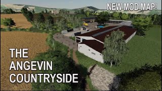 “THE ANGEVIN COUNTRYSIDE“ NEW MOD MAP Farming Simulator 19 PS5 MAP TOUR Review FS19 [upl. by Ellenohs]