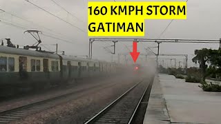 Dangerous 160Kmph Gatiman Express attacks Asaoti  Indias FASTEST Train  Indian Railways [upl. by Hardigg]