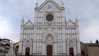 Basilica of Santa Croce Florence Tuscany Italy Europe [upl. by Adnam879]