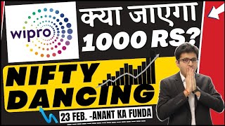 Wipro क्या जाएगा 1000 Rs  Wipro latest news  Nifty dancing in Feb 2023 [upl. by Ycam]