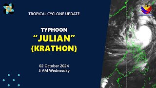 Press Briefing Typhoon JulianPH KRATHON 500 AM Update October 2 2024  Wednesday [upl. by Cathrin]