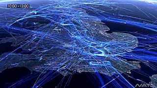 Airline Routes Europe  24 Hours [upl. by Ethben626]