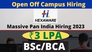 Hexaware Open Off Campus Hiring 2023  Trainee Infrastructure Management Support IMS [upl. by Attalanta225]