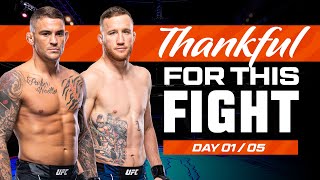 Dustin Poirier vs Justin Gaethje 1  UFC Fights We Are Thankful For 2023  Day 1 [upl. by Ahsemad]