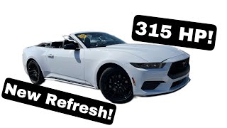 2024 Ford Mustang EcoBoost Convertible 23T 4 Cylinder POV Test Drive amp Review [upl. by Odraleba]