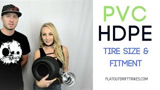 Flatout drift trike  pvc  hdpe tire rim wheel  tech talk [upl. by Nylavad]