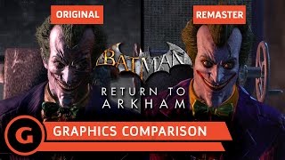 Batman Return to Arkham  Graphics Comparison [upl. by Chao928]