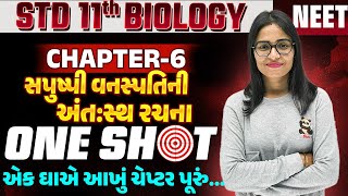 Std 11 Biology ch 6 One Shot સપુષ્પી વનસ્પતિની અંતસ્થ રચના Anatomy of Flowering Plants OneShotSM [upl. by Eibo631]