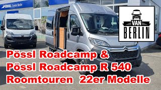 Pössl Roadcamp R540 Roomtour 540 cm Kasten mit Raumbad  Modell 2022  Vergleich mit Roadcamp 540 [upl. by Shear91]