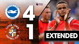 Brighton 41 Luton  Extended Premier League Highlights [upl. by Ferrel]