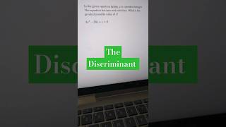 The Discriminant math sat prep [upl. by Voorhis887]