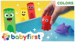 Toddler Learning Videos  COLOR CREW MAGIC  Bath Toys for Kids  Magical Colors Show  BabyFirst TV [upl. by Karola]