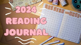 2024 reading journal flip through 📚  set up for the new year amp january spread [upl. by Eila893]