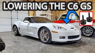 How to Lower C6 Corvette on Stock Bolts C6 Grand Sport Gets a Little Lower [upl. by Annovaj]