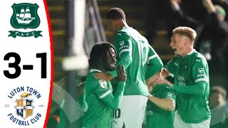 Plymouth Argyle vs Luton Town 31 Ibrahim Cissoko Goal All Goals and Extended Highlights [upl. by Sheline725]