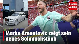 Marko Arnautovic zeigt sein neues Schmuckstück  kronetv NEWS [upl. by Johnstone338]