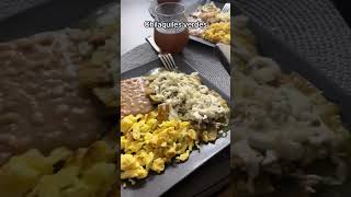 Almuerzos Mexicanos mexicanfood comidamexicana food foodie lunch recipes chilaquiles carne [upl. by Ressay]