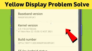 Yellow Display Problem Solve in Android Phone Yellow Screen [upl. by Rimma]