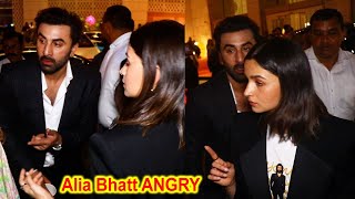 Alia Bhatt ANGRY Moment with Ranbir Kapoor At Animal Movie Screening [upl. by Enitsua415]