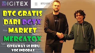 BTC GRATIS DARI DGTX MODAL EMAIL DOANG  GIVEAWAY VOUCER INDODAX [upl. by Josler747]