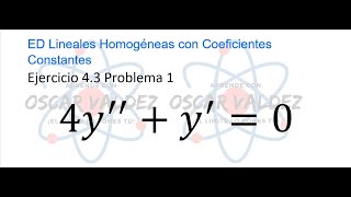 Ejercicios 43 Problema 1 Dennis G ZILL ED Lineales Homogéneas Coeficientes Constantes [upl. by Marucci483]