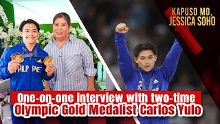 Oneonone interview with twotime Olympic Gold Medalist Carlos Yulo  Kapuso Mo Jessica Soho [upl. by Buddie252]