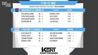 Eynsford CC Sunday XI v Waggoners CC Sunday XI [upl. by Backler875]