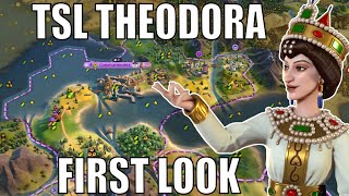 Civ 6  NEW Theodora On A MASSIVE 20 PLAYER TSL MAP – 1 Deity Byzantium Civilization VI [upl. by Brinna]