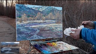 Plein Air Painting Bitterroot River [upl. by Yasmin]