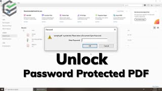 Forgot PDF Password How to Unlock Password Protected PDF✔ Unlock PDF without Password✔ [upl. by Lambard]