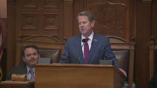 Georgia Gov Brian Kemp State of the State address [upl. by Nedap804]