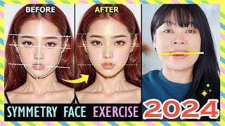 2024 SYMMETRY FACE EXERCISE  Fix asymmetrical face Get a perfectly symmetrical face in 2 weeks [upl. by Seluj]