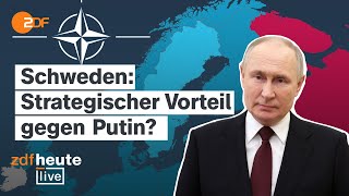 So wichtig ist Schweden gegen die russische Bedrohung  ZDFheute live mit ExNATOStrategin [upl. by Philemon]