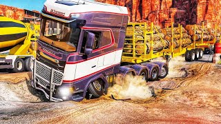 Trucks vs Potholes  BeamNGdrive [upl. by Elbag]