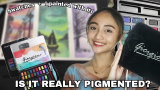 Giorgione Watercolor Set  Unboxing  Review  WORTH IT BA [upl. by Anaahs]