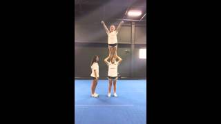 Advanced Cheerleading Stunt Progression Shoulder Stand [upl. by Willamina]