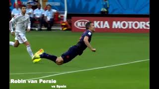 Van Persies Flying Header Memorable World Cup 2014 Goal [upl. by Neelie]