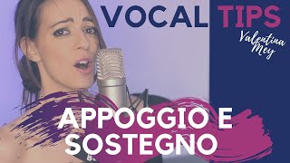 APPOGGIO E SOSTEGNO Come respirare con il diaframma per cantare bene CORSO DI CANTO ONLINE [upl. by Adla455]