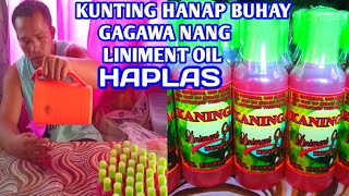 paano gagawa nang liniment oil or haplas [upl. by Etteinotna952]