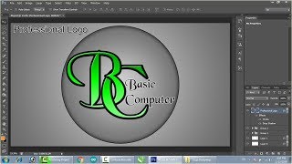 Logo Design Photoshop in Hindi tutorial [upl. by Strohben]