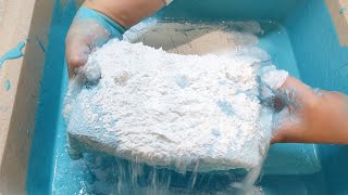 Big Thickk Paste 💙 Sponges Squeezing and Handmixing 🤍 ASMR [upl. by Resor944]