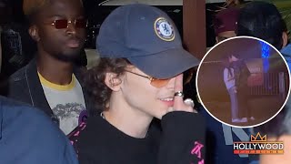 Timothée Chalamet HOOKS UP with mystery girl at Coachella [upl. by Fransis130]