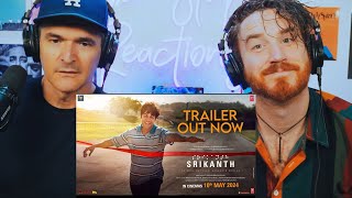 SRIKANTH Official Trailer RAJKUMMAR RAO  JYOTIKA ALAYA  REACTION [upl. by Nysila343]